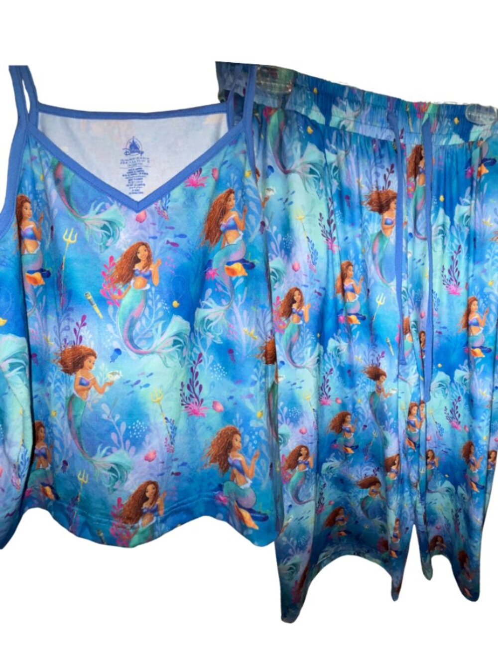 Disney NWT Little Mermaid live action movie pajamas L large